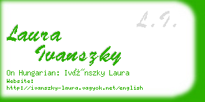 laura ivanszky business card